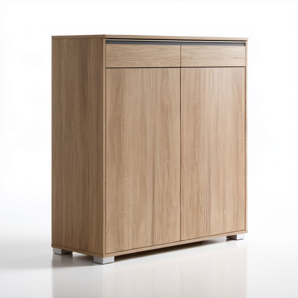 Szafka na buty dąb sonoma z płyty wiórowej laminowanej 100 × 38 × 120 cm